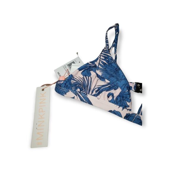 Pinkmink Hawaiian Floral Pink & Bikini Top Large style IS17S1390 - Picture 2 of 7